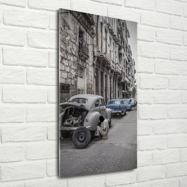 Vertikální Moderní skleněný obraz z fotografie Havana osv-101247780