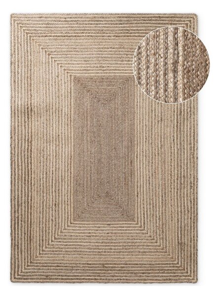 Oboustranný/ručně tkaný jutový koberec ve světle přírodní barvě/v tmavě přírodní barvě 120x170 cm Juno – Hanse Home