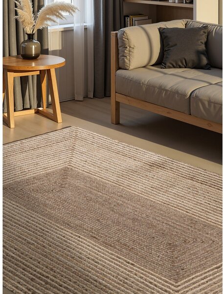 Oboustranný/ručně tkaný jutový koberec ve světle přírodní barvě/v tmavě přírodní barvě 120x170 cm Juno – Hanse Home