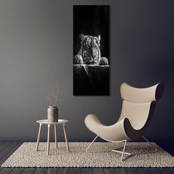 Vertikální Moderní fotoobraz canvas na rámu Tygr ocv-101258480