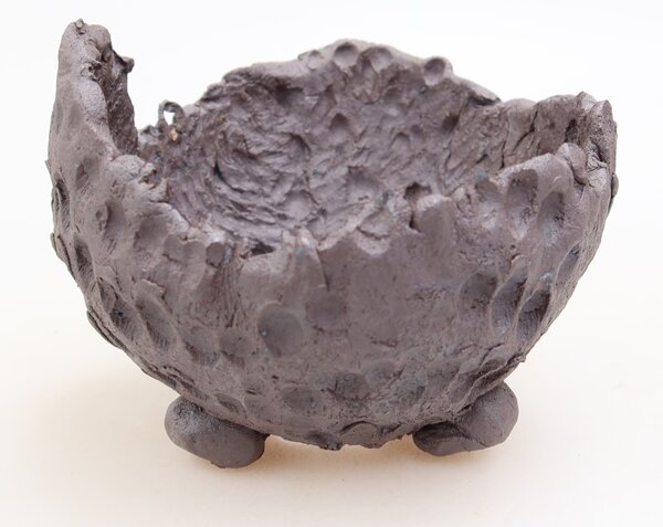 E-bonsai Keramická Skořápka 10 x 9,5 x 7 cm kovová