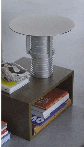 Stolní lampa Muuto, stmívatelné, Metalická, Obývací pokoj, Hliník