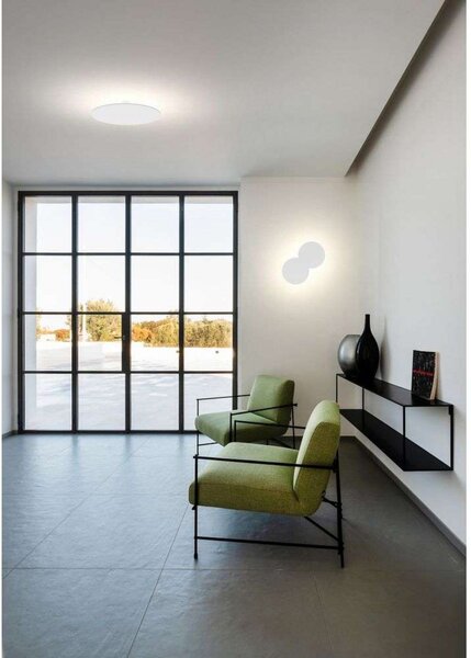 Stropní Lampa Rotaliana, Bílá, Obývací pokoj, Hliník