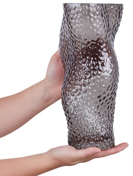 Váza na květiny DYTIKO Sklo 31 cm Šedá