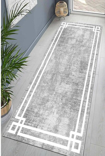 Šedý pratelný běhoun 60x200 cm Mano – Vitaus