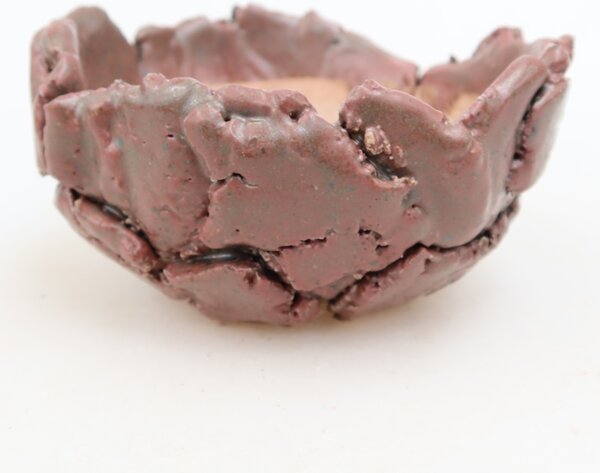 E-bonsai Keramická Skořápka 10,5 x 10,5 x 6 cm růžová