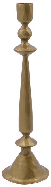 Vysoký kovový svícen Lumi Antique gold