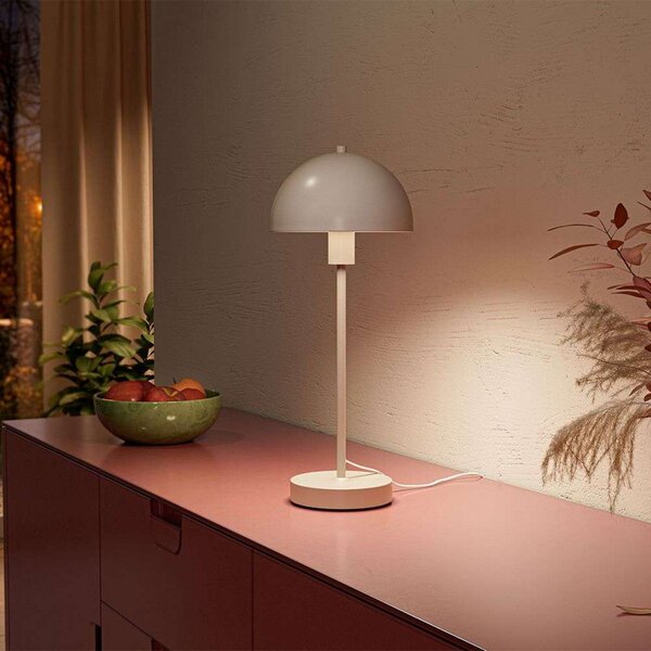 Stolní lampa Herstal, Šedá, Obývací pokoj, Kov