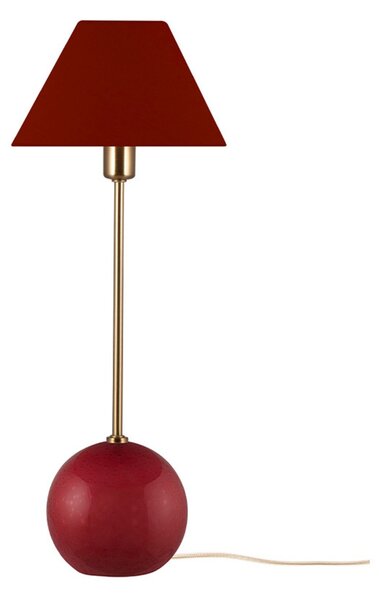 Stolní lampa Globen Lighting, Červená, Obývací pokoj, Tkanina / Textil
