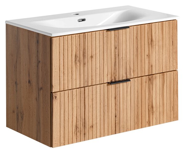 Koupelnová skříňka pod umyvadlo ADEL OAK 80 cm