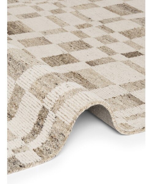 Krémový ručně tkaný vlněný koberec 80x150 cm Boho 1.0 Structa – Vikosa