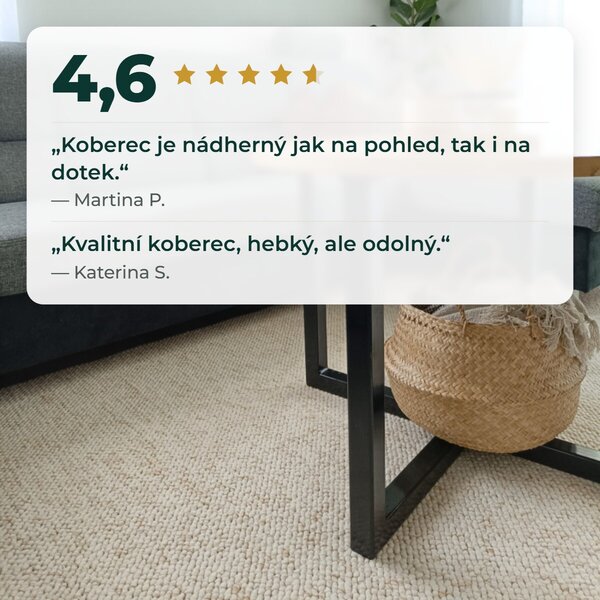 BT Carpet, Kusový koberec Wolly 102843, 60x90, bílá, ložnice