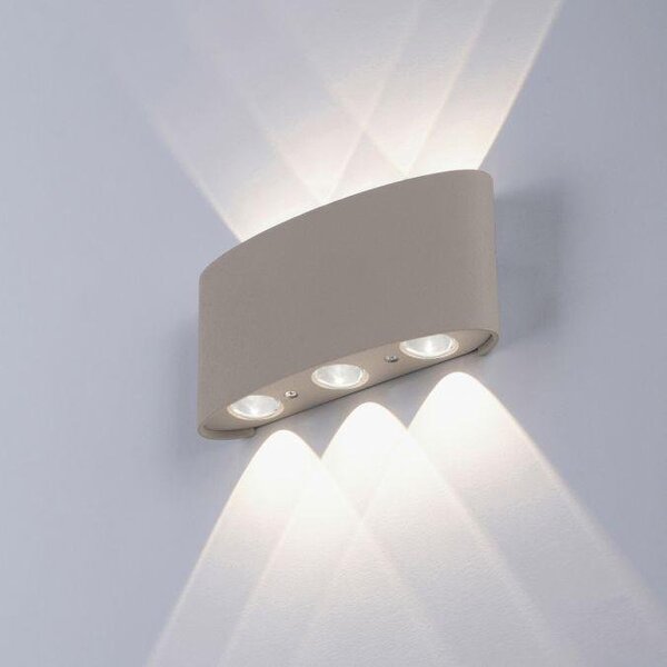PN 9488-39 LED nástěnné svítidlo CARLO, písková barva, IP54, Up-&Downlight,, 3000K - PAUL NEUHAUS