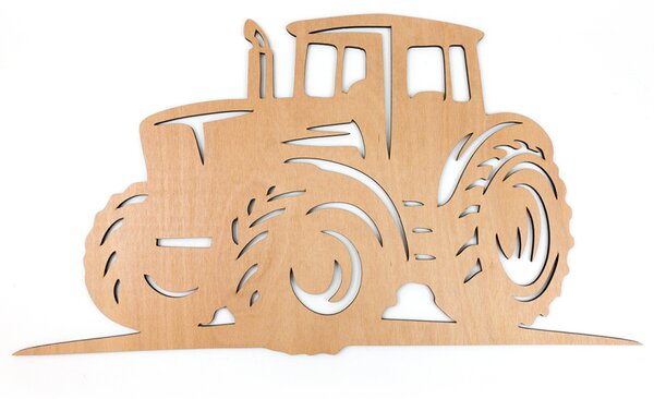 Dřevěná dekorace Traktor