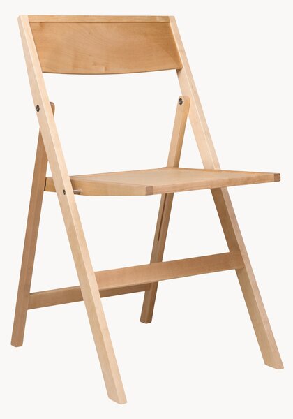 Skládací jídelní židle z březového dřeva Flat