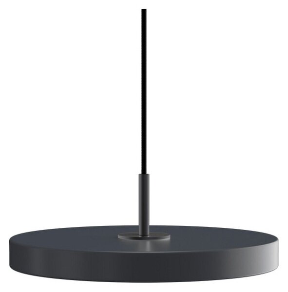 Závěsné světlo Asteria Plus, Ø 30 cm, šedá/černá