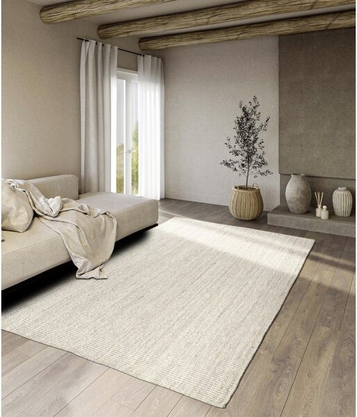 Bílý oboustranný/ručně tkaný jutový koberec 120x170 cm Rosalie – Villeroy&Boch