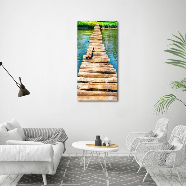 Vertikální Foto obraz canvas Dřevěný most ocv-102004373