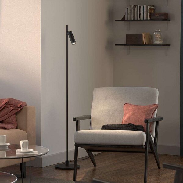 Stojací Lampa Herstal, Černá, Obývací pokoj, Kov