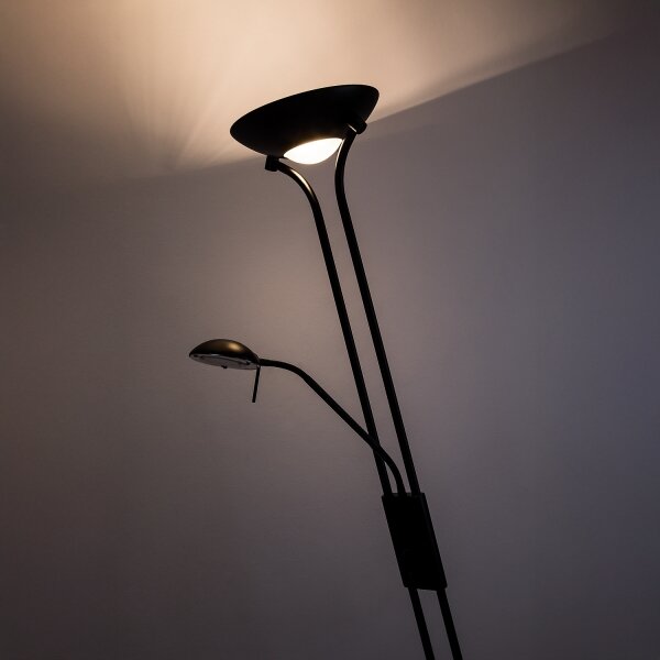 Brilagi - Stmívatelná stojací lampa SCARLETT 1xR7s/230W/230V + 1xG9/40W černá