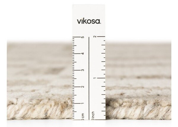 Krémový ručně tkaný vlněný koberec 120x180 cm Boho 1.0 Linara – Vikosa
