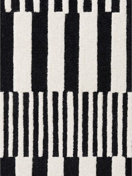 Černobílý ručně tkaný vlněný koberec 120x180 cm Stryve Pulse – Elle Decoration