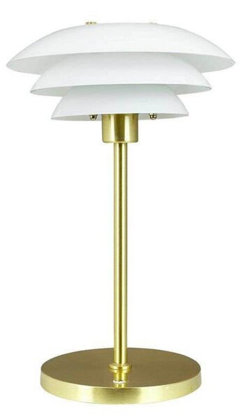 Stolní lampa Dyberg Larsen, DL20, stmívatelné, Zlatá / mosazná, Ložnice, Kov, Design