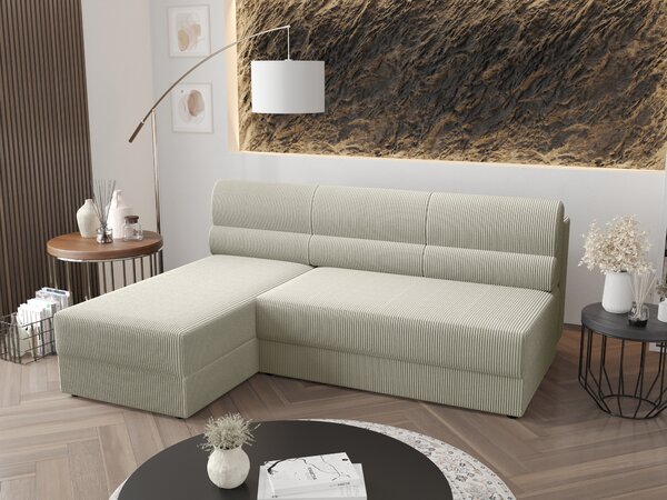 HezkýNábytek.cz Rohová sedací souprava Radiant L1 (smetanová) (L). 1062207