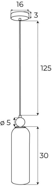 MaxLight Campanila závěsné svítidlo 1x40 W mosaz-šampaňská P0510
