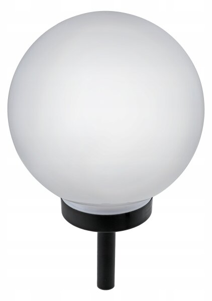LED Solární lampa LED/1,2V 6500K 200 mAh pr. 25 cm IP44 bílá/černá