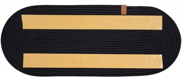 Černé nášlapy na schody v sadě 16 ks 25x65 cm Milo – Vitaus