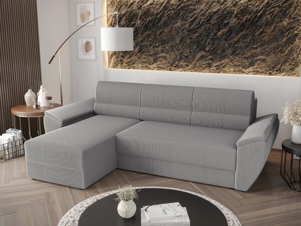 Rohová sedací souprava Radiant L2 (šedá) (L). Akce -33%