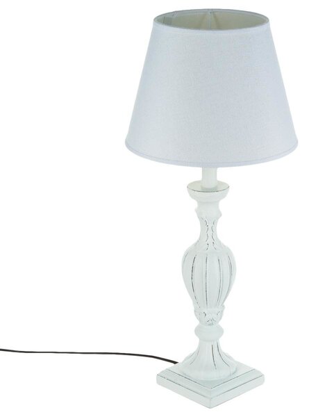 Stolní lampa PATINE BLANC se stínítkem, 55 cm