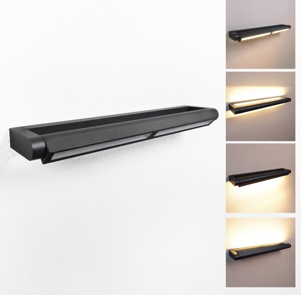 Brilagi - LED Venkovní nástěnné svítidlo SALERNO LED/24W/230V 66 cm černá IP65