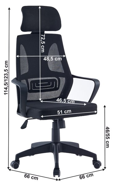 Kancelářské křeslo Taxxa (černá)