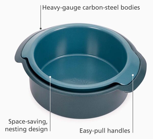 Ocelová forma na dort 2 ks ø 27 cm Nest™ Bake – Joseph Joseph
