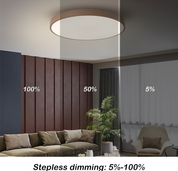 Brilagi - LED Stm stropní svítidlo POOL LED/60W/230V 3000-6000K 60 cm hnědá+DO
