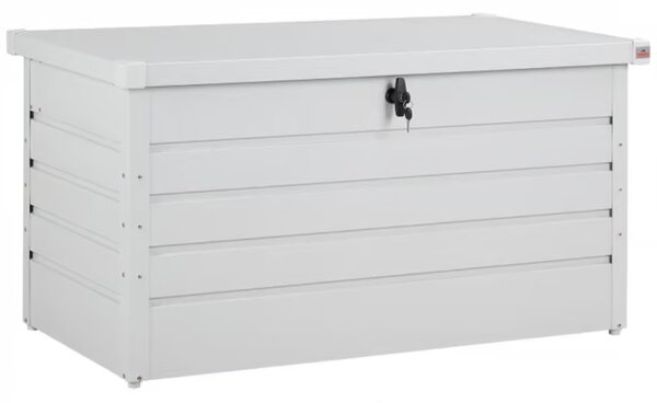 Kovový úložný box METALBOX, 385L, 120×62×63 cm, šedá Gardebruk