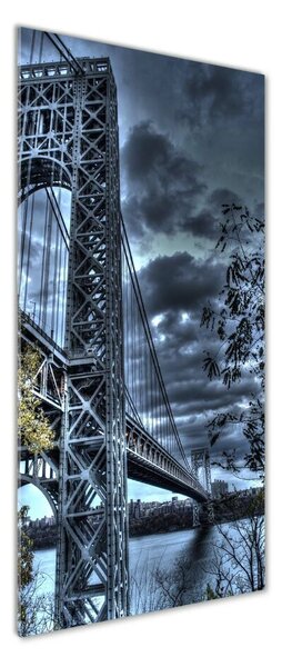 Vertikální Foto obraz fotografie na skle Most New York osv-102968699