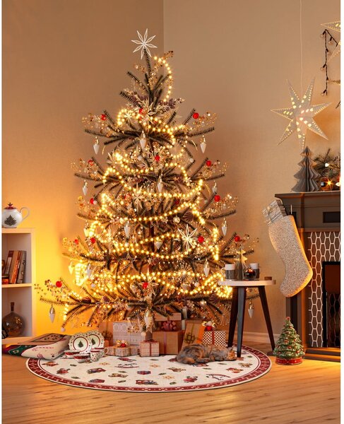 Červený kulatý koberec s vánočním motivem ø 150 cm Red Christmas – Villeroy&Boch