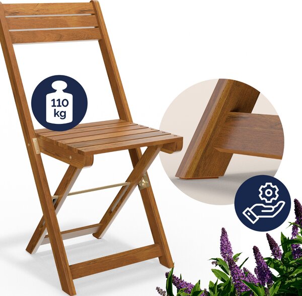 Balkónový set VITEK, 1+2, přírodní hnědá Casaria