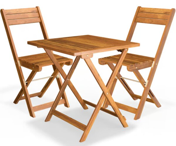 Balkónový set VITEK, 1+2, přírodní hnědá Casaria
