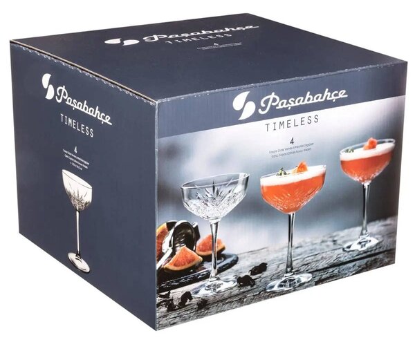 Sklenice na šampaňské, 4 kusy, 250 ml