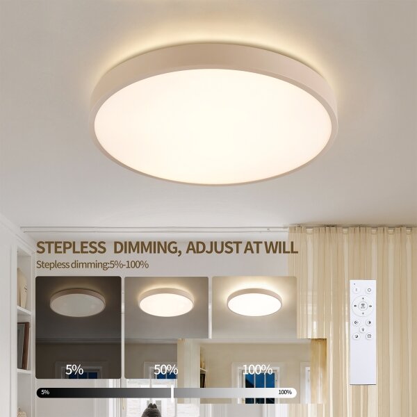 Brilagi - LED Stmívat. svítidlo GLASS POOL DOUBLE LED/48W/230V 40 cm béžová + DO