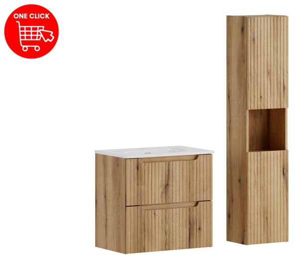 Comad Set koupelnového nábytku Nova Coast Evoke 60 dub coast evoke