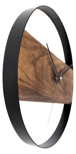 JVD Dřevěné designové tiché netikající kulaté hodiny JVD NS22007/78 ( )