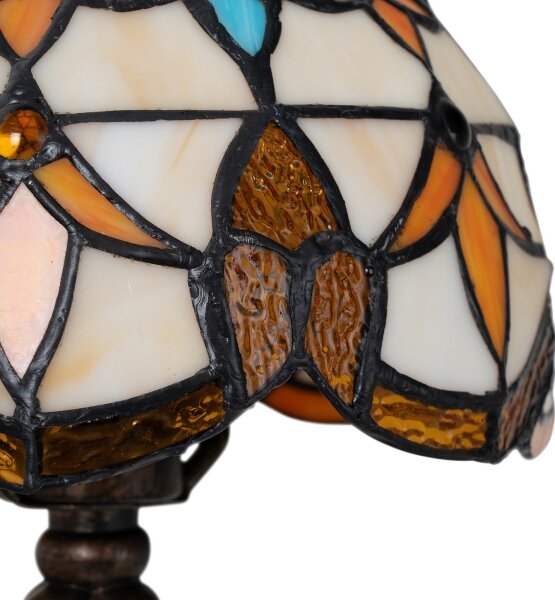 Brilagi - Tiffany vitrážová stolní lampa MIRABELLA 1xE27/60W/230V