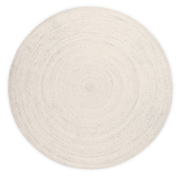 Krémový oboustranný/ručně tkaný jutový kulatý koberec ø 100 cm Braided – Hanse Home