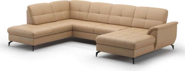 SEDACÍ SOUPRAVA, textil, kůže, cappuccino Sit & More - Sedací soupravy, Online Only