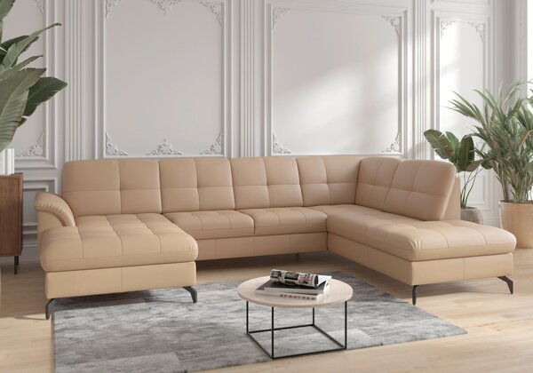 SEDACÍ SOUPRAVA, textil, kůže, cappuccino Sit & More - Sedací soupravy, Online Only